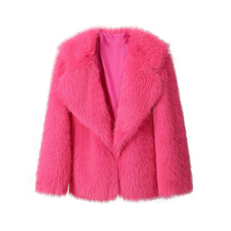 Slim Faux Fur Coat