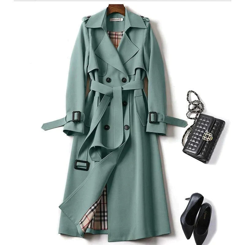 Women - Stylish Trench Coat - Elegant Design & Versatile Fit - Perfect for Any Occasion