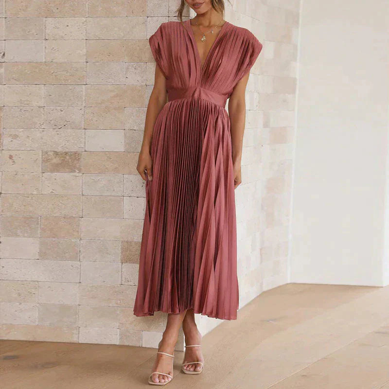 Elegant Pleated Dress