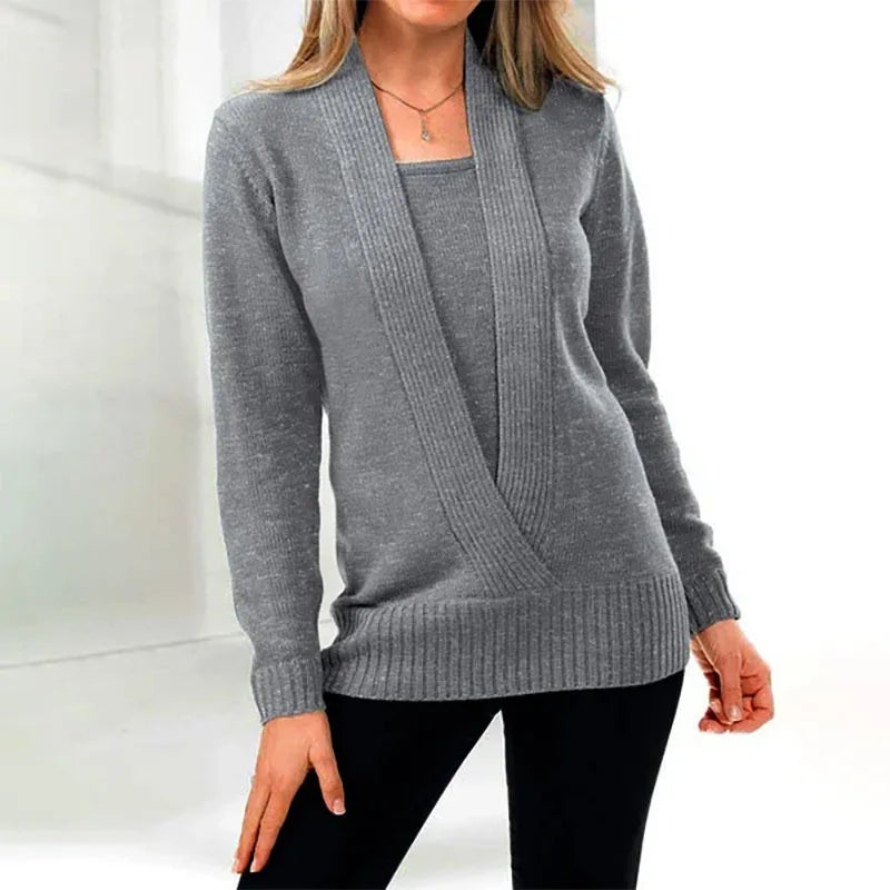 V-neck sweater for women