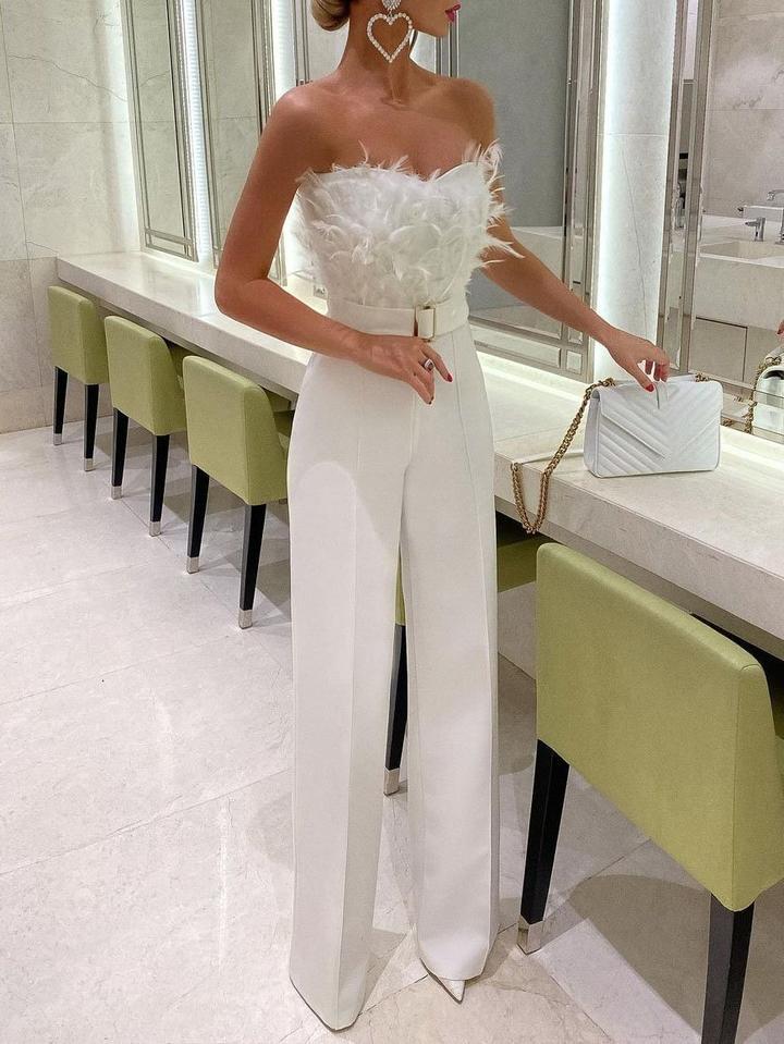 Elegant long jumpsuit - Seductive party fashion