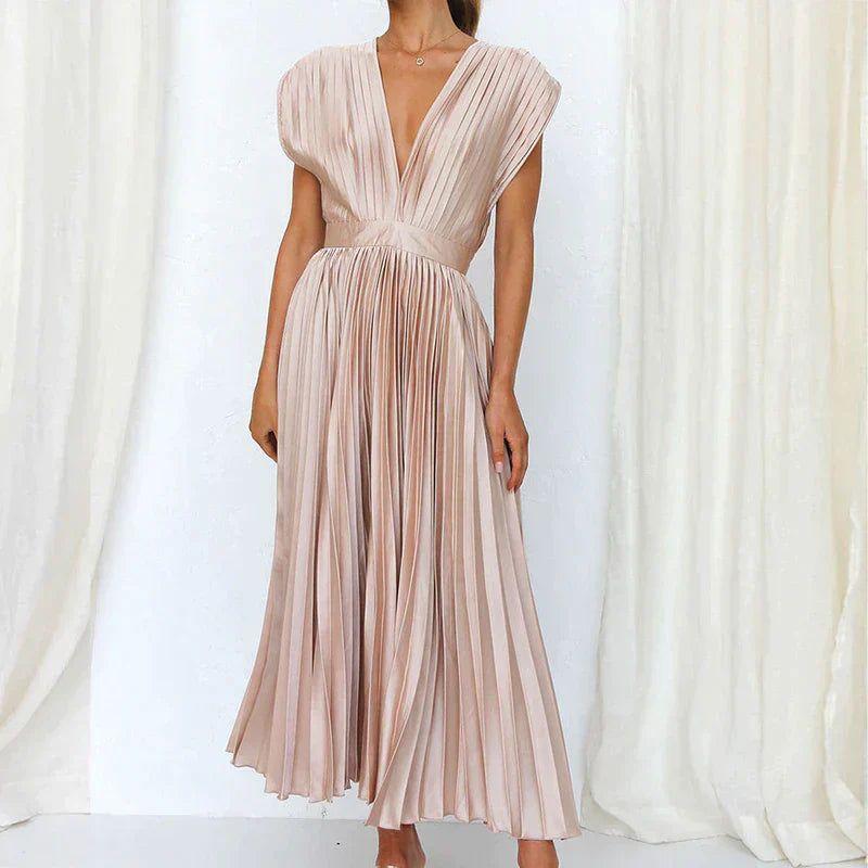 Elegant Pleated Dress