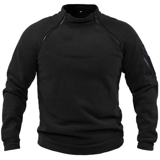 Outdoor jacket -Tactical fleece pullover for hunting