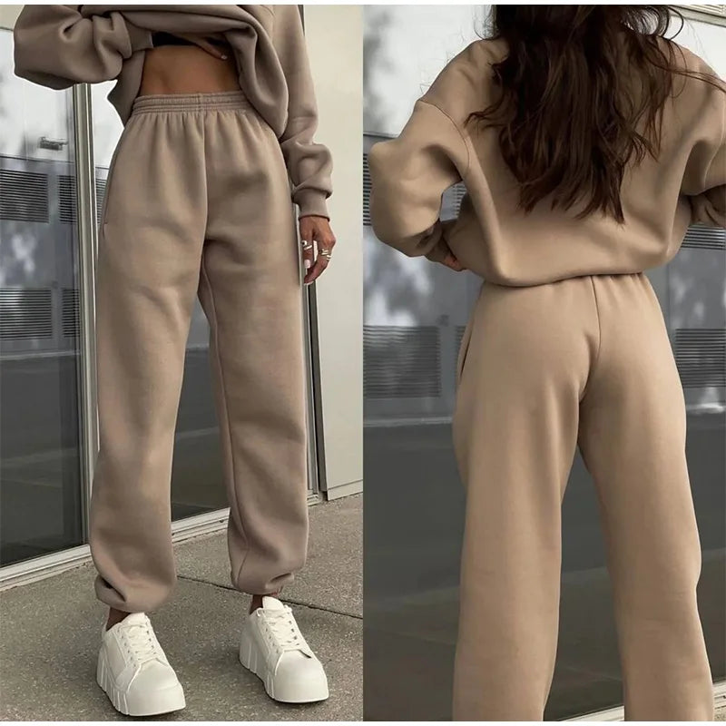 2 Piece Sets Casual Solid Sweater Suit