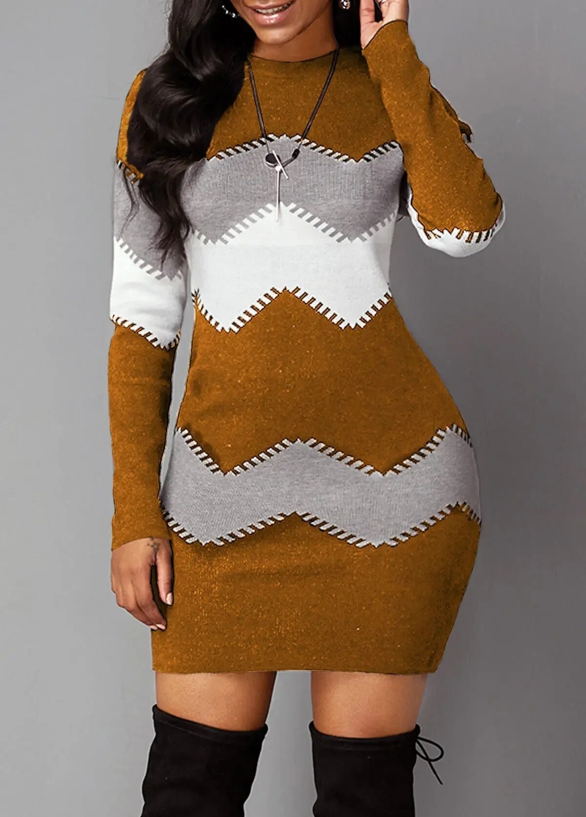 Women's dress Long sleeve dress