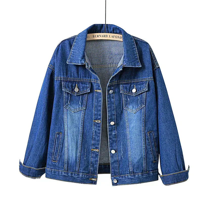 Women - Denim Jacket - Classic Style - Durable Material - Timeless Fashion Essential