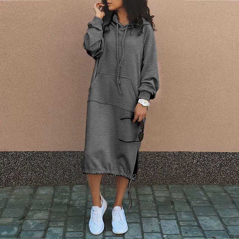 Long hooded dress