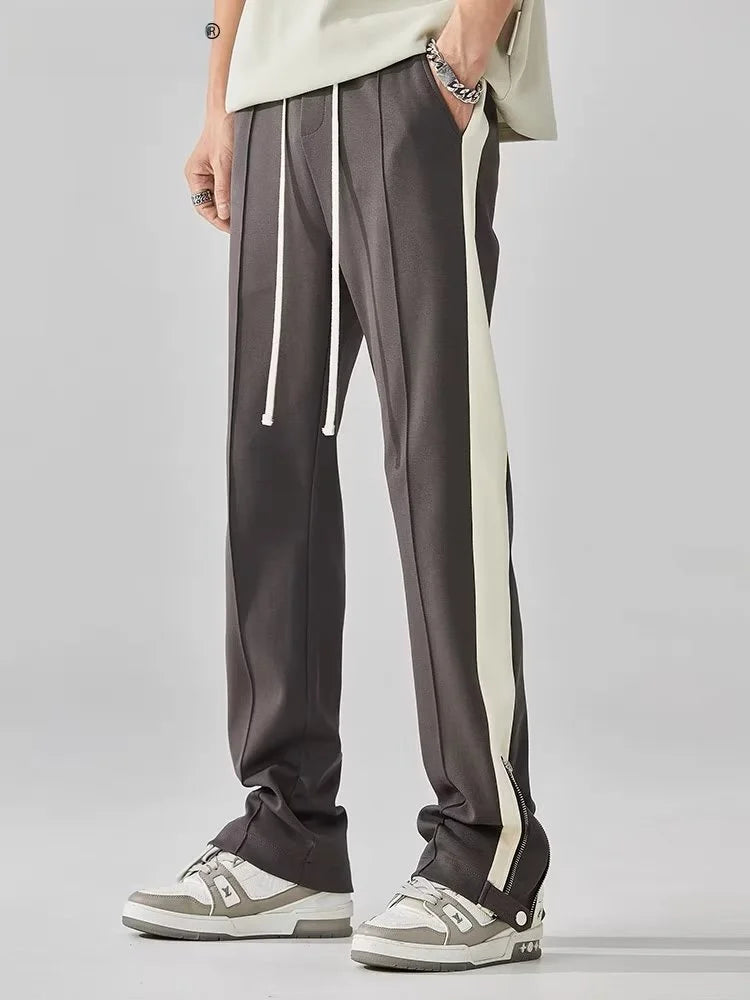 Cotton blend trousers