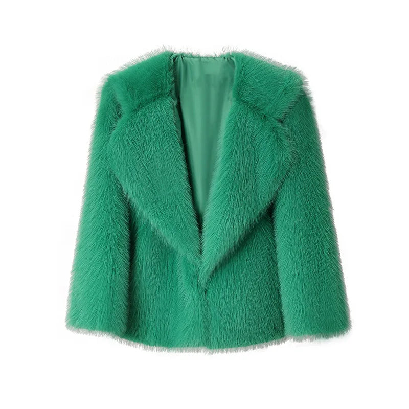 Slim Faux Fur Coat