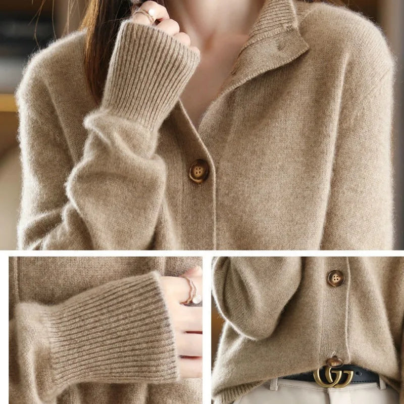 Women - Cardigan - Elegant Knitwear - Stylish and Comfortable Layering Essential