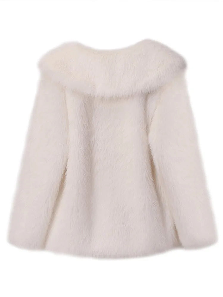 Slim Faux Fur Coat