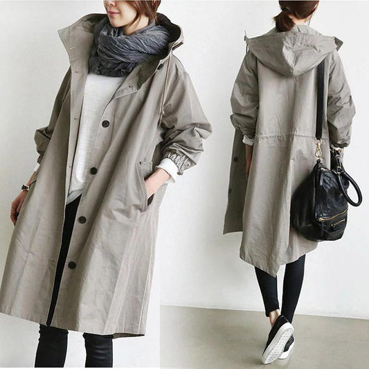 Hip oversized trench coat