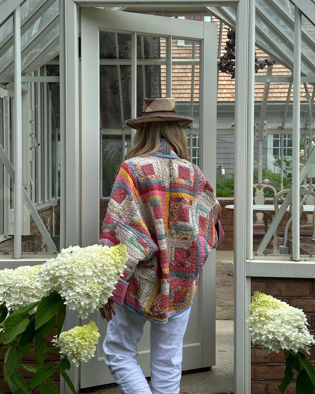 Printed patchwork jacket