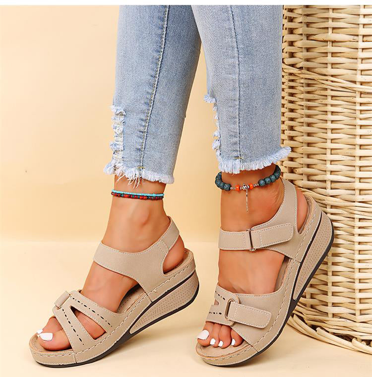 Open toe sandals to slip into