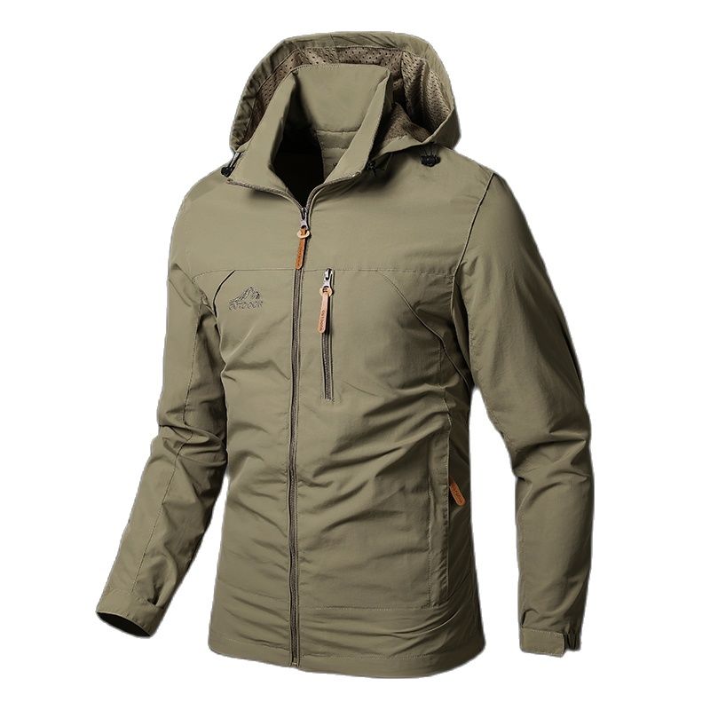 Men's jacket Waterproof hooded jacket - Windbreaker Elasticated coat for men