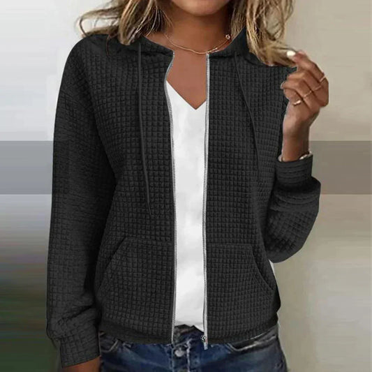 Women's Chequered Jacket - Stylish & Comfortable - Trendy Fashion - Perfect for Any Occasion