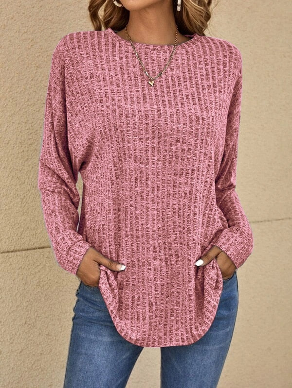 Ladies' long sleeve T-shirt - Loose-fit basic tee