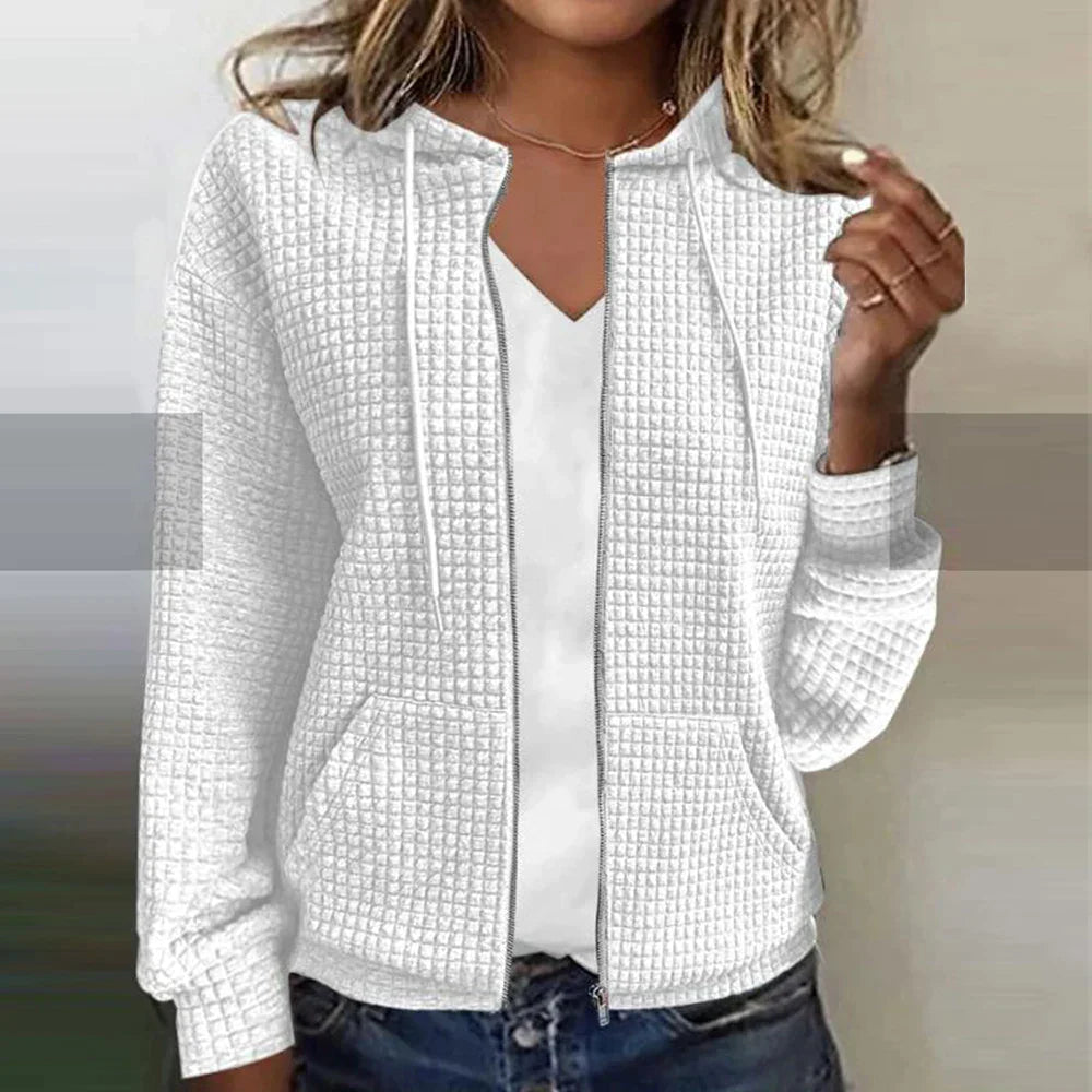 Women's Chequered Jacket - Stylish & Comfortable - Trendy Fashion - Perfect for Any Occasion