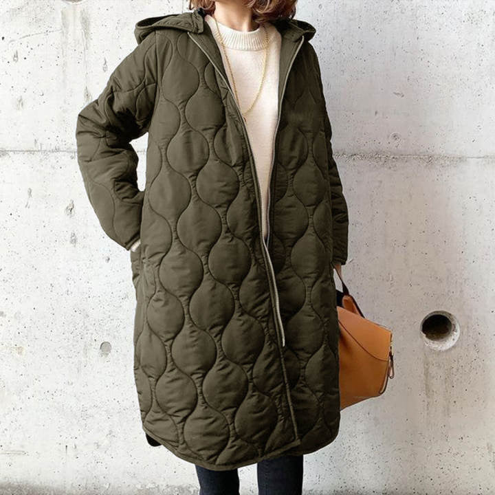 Grid Hooded Winter Warrior Parkas Coat