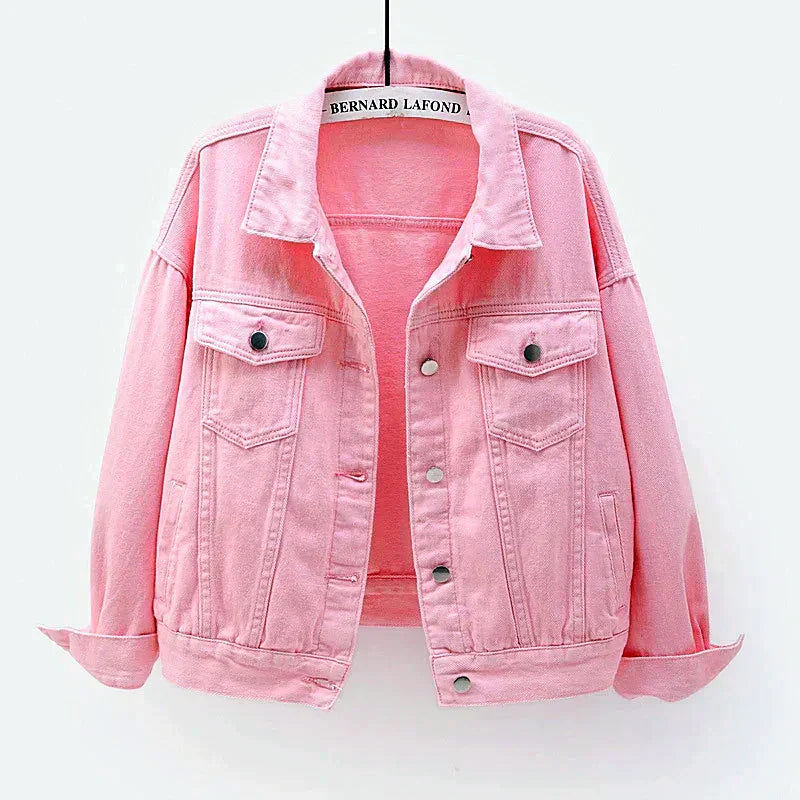 Women - Denim Jacket - Classic Style - Durable Material - Timeless Fashion Essential