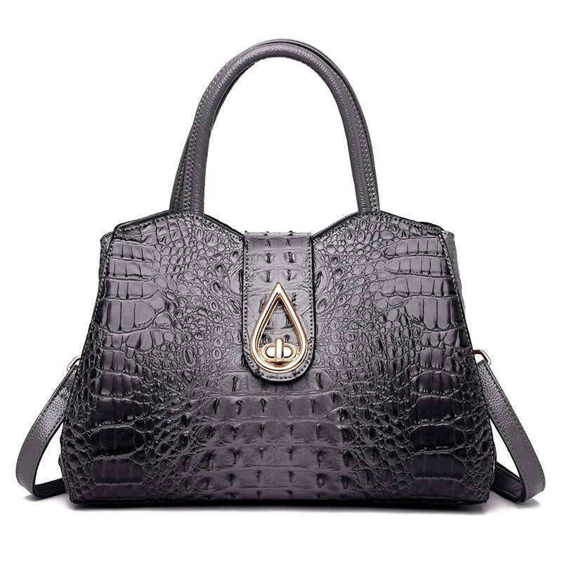 Ladies luxury handbag with brand flair