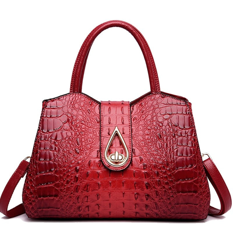 Ladies luxury handbag with brand flair