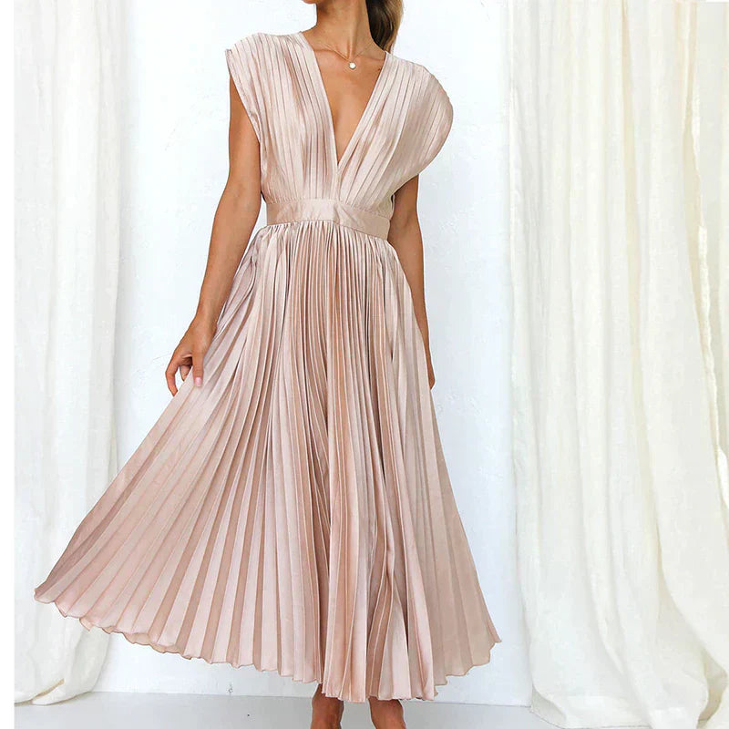 Elegant Pleated Dress