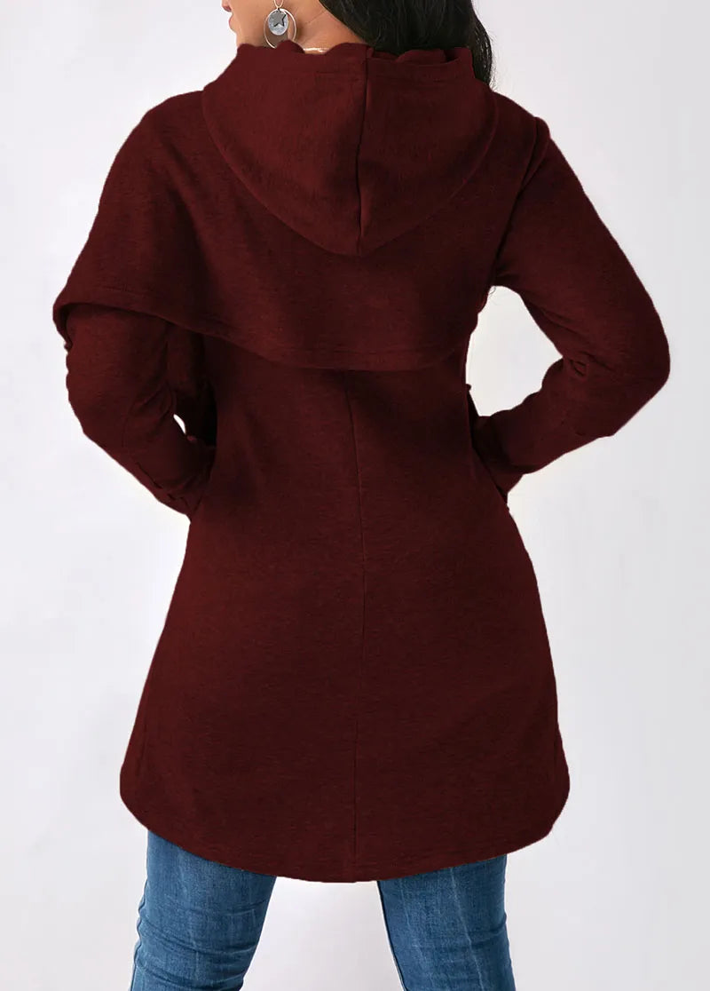 Ladies hooded jumper