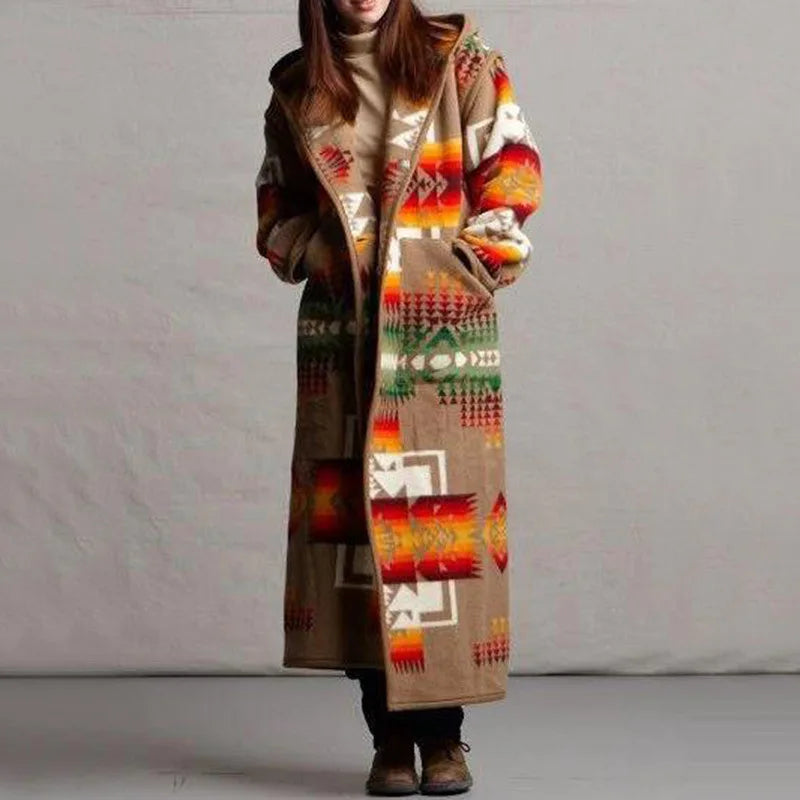 Long coat in ethnic style