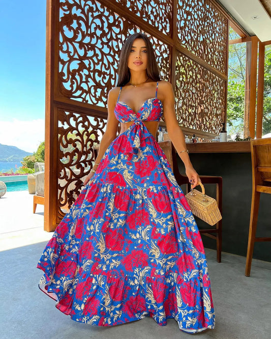 Women's dress with floral print