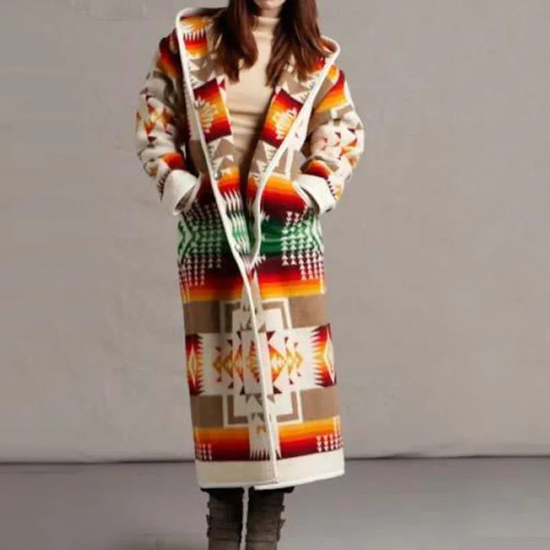 Long coat in ethnic style