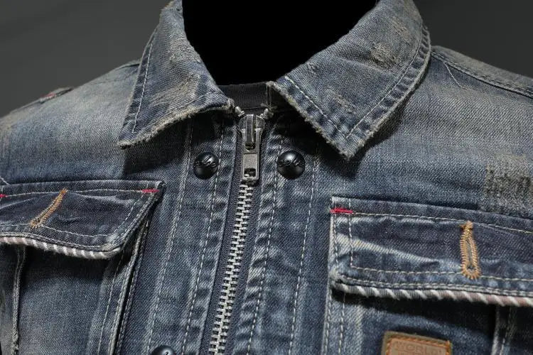 Vintage denim jacket for men