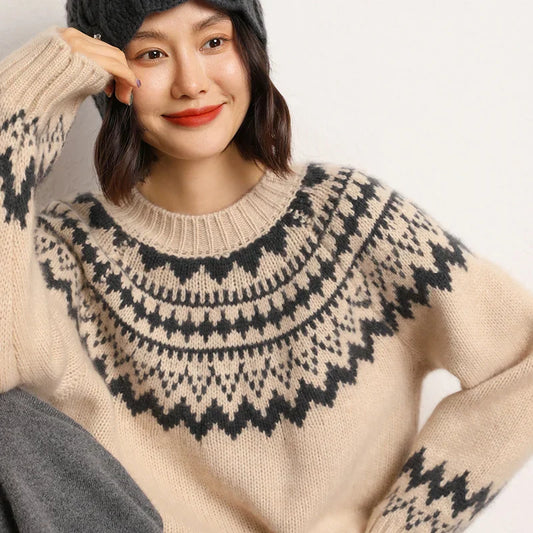 CARLA | O-NECK KNITTED SWEATER