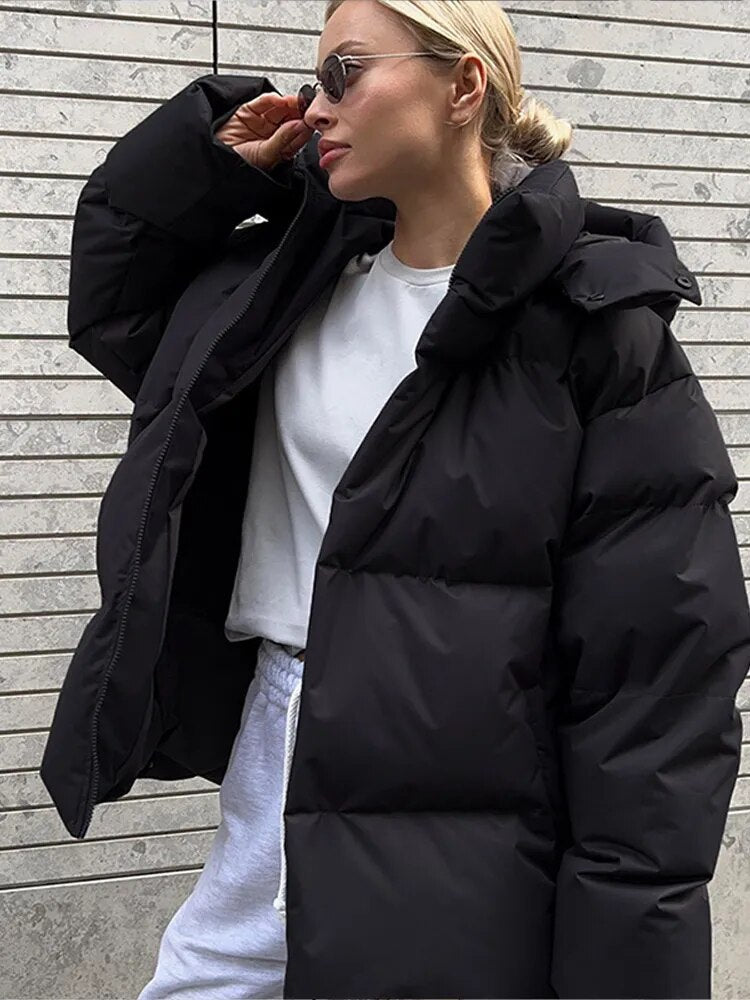 Stylish oversized hood