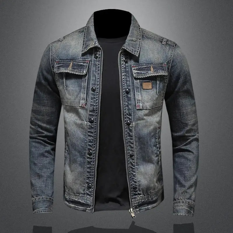 Vintage denim jacket for men