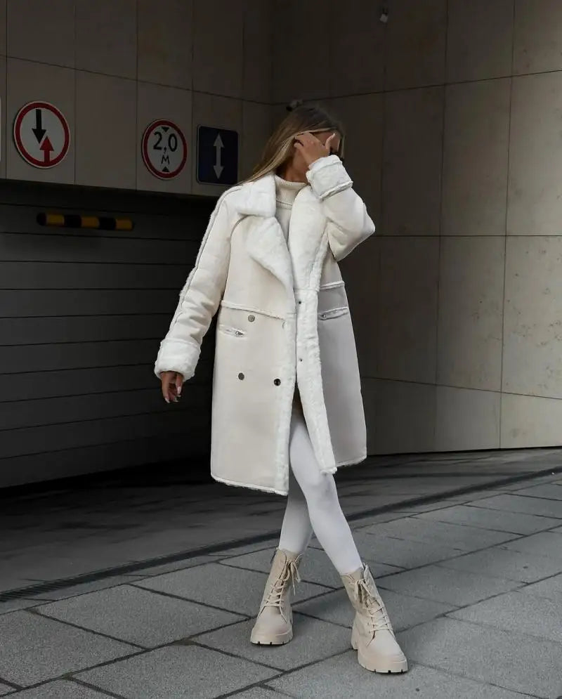 faux fur coat for glamorous moments