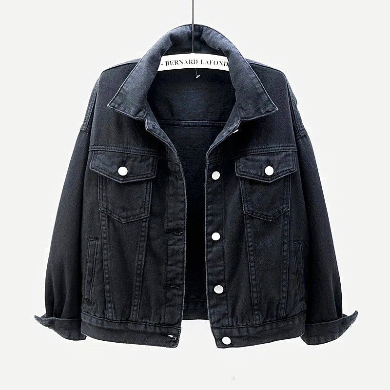 Women - Denim Jacket - Classic Style - Durable Material - Timeless Fashion Essential