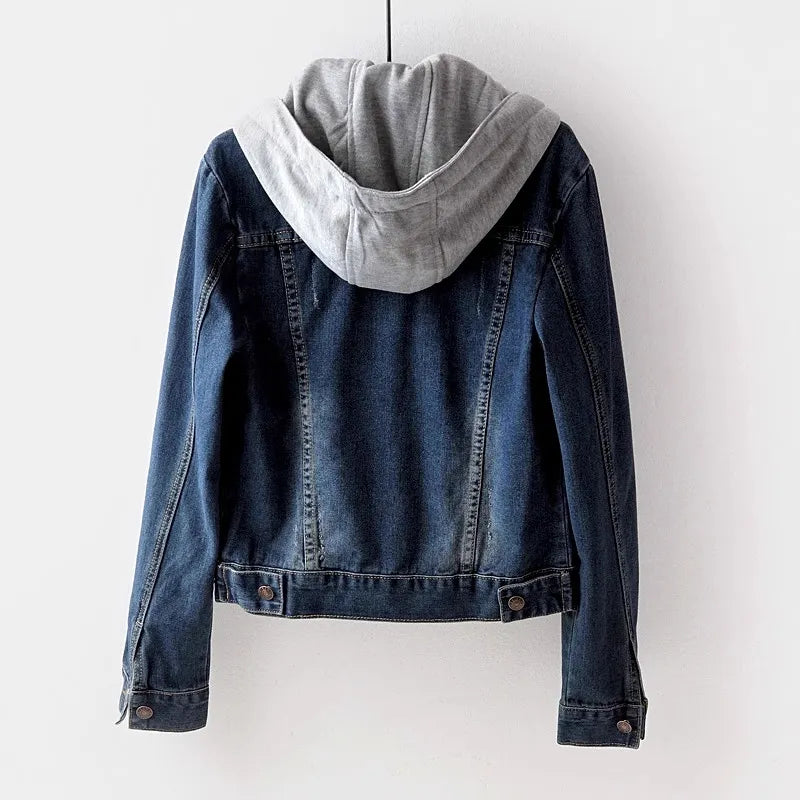 Women’s - Ladies Denim Jacket - Classic Blue - Stylish and Comfortable Casual Outerwear