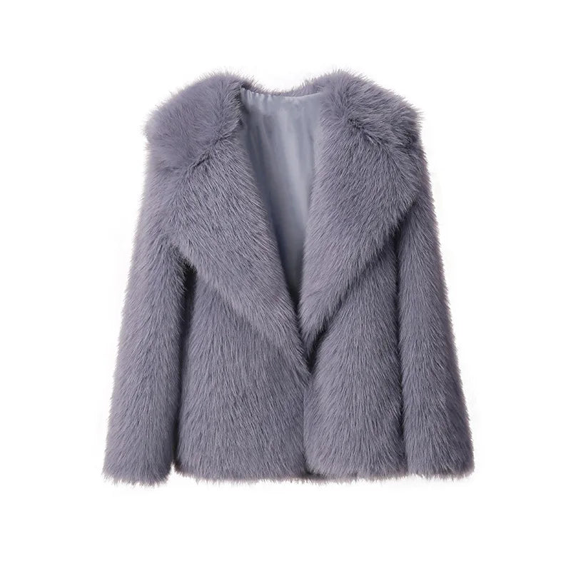 Slim Faux Fur Coat