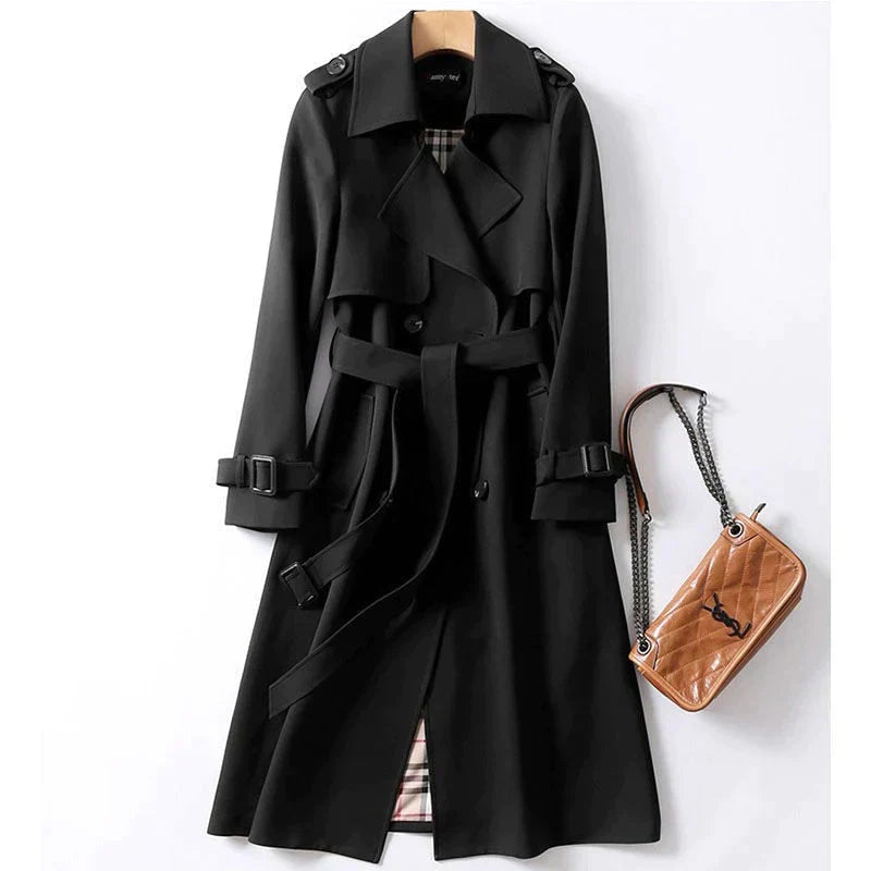 Women - Stylish Trench Coat - Elegant Design & Versatile Fit - Perfect for Any Occasion