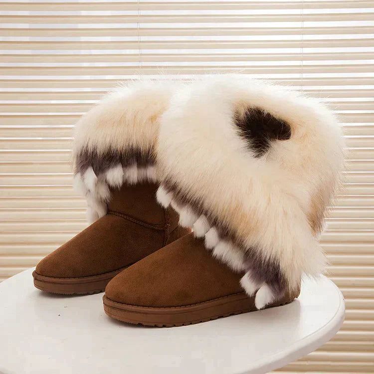 Fur winter boots