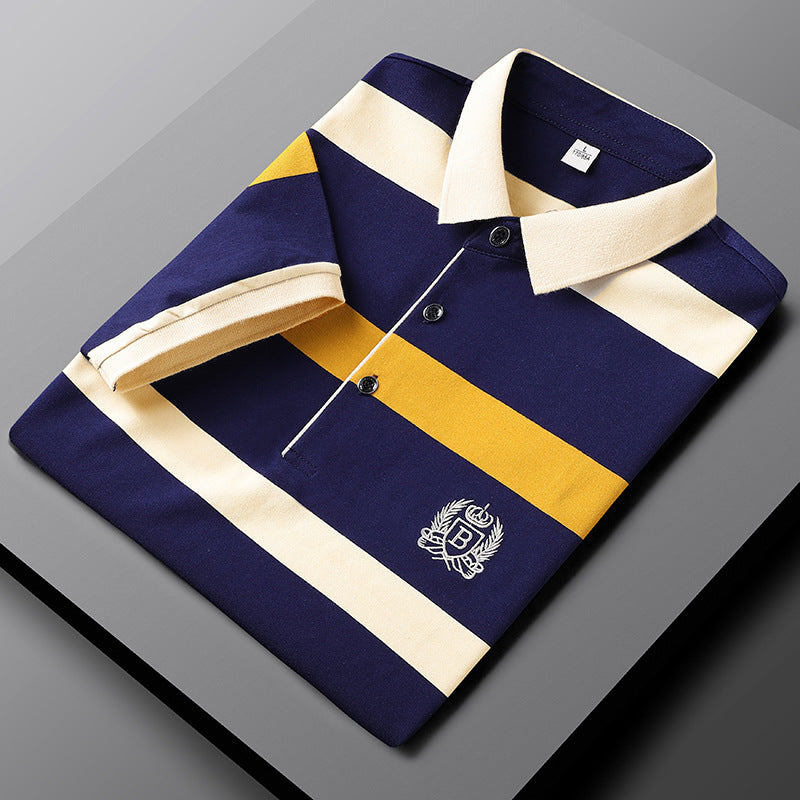 Striped Premium Men's Polo