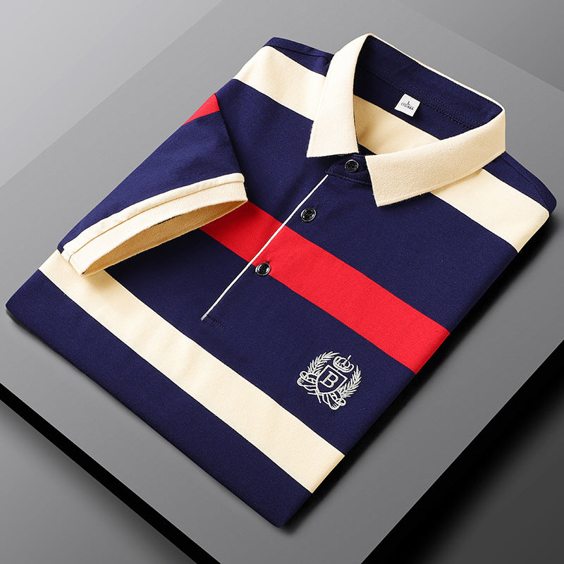 Striped Premium Men's Polo