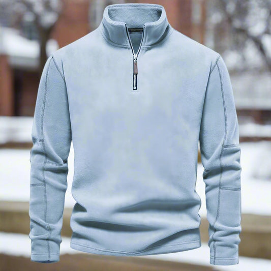 Men - Fleece Zip-Up Jumper - Comfortable and Stylish Winter Layer - Perfect for Cold Weather