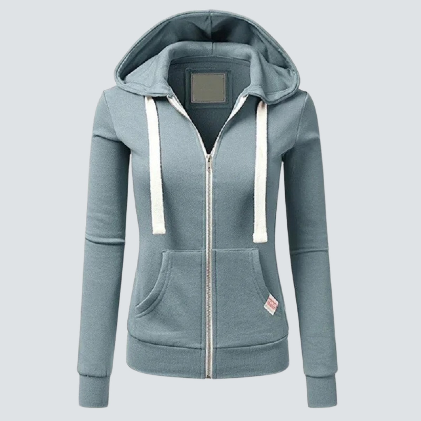 Women - Wool Hoodie - Zip-Up with Drawstring - Comfortable & Stylish Winter Wear