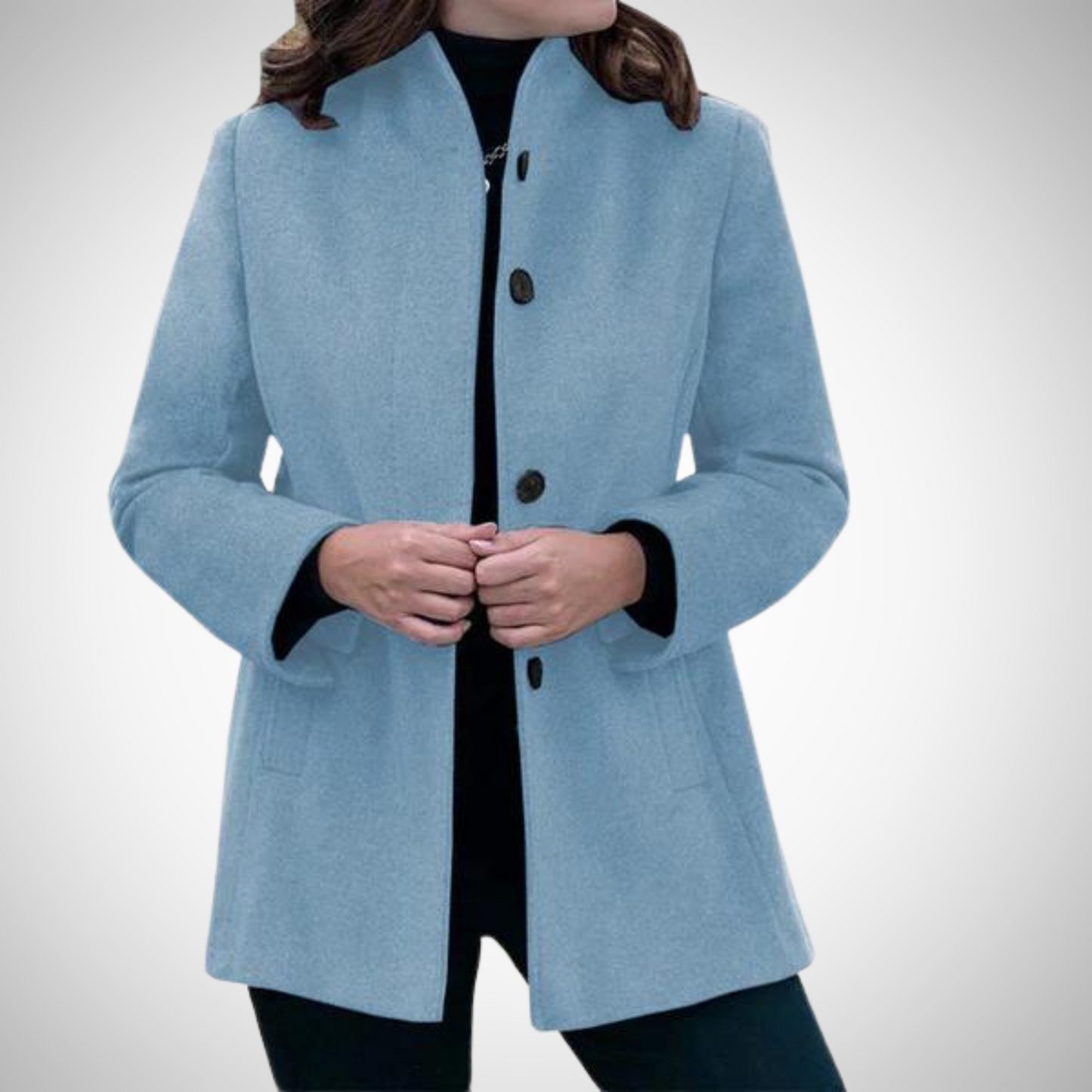 Elegant buttoned jacket for women