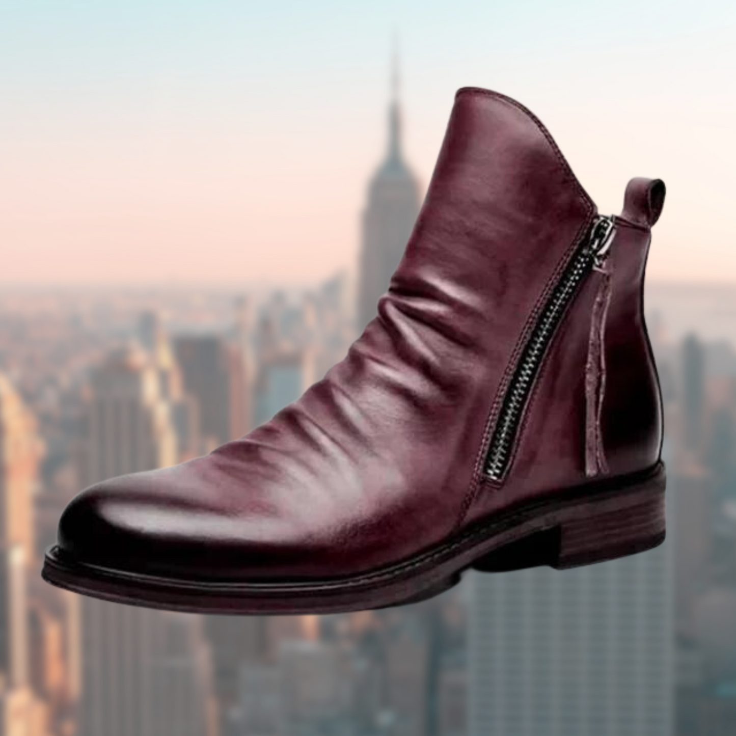 Robust and durable leather boots