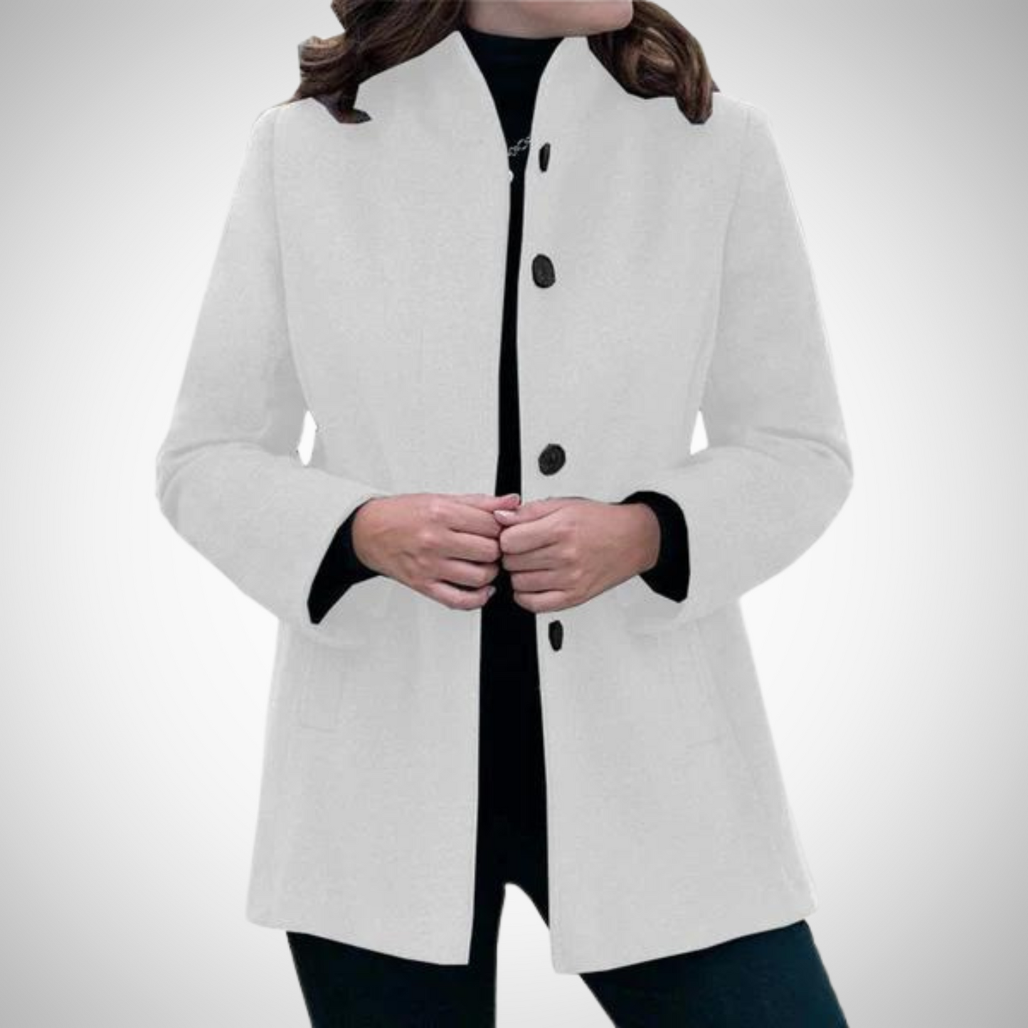 Elegant buttoned jacket for women