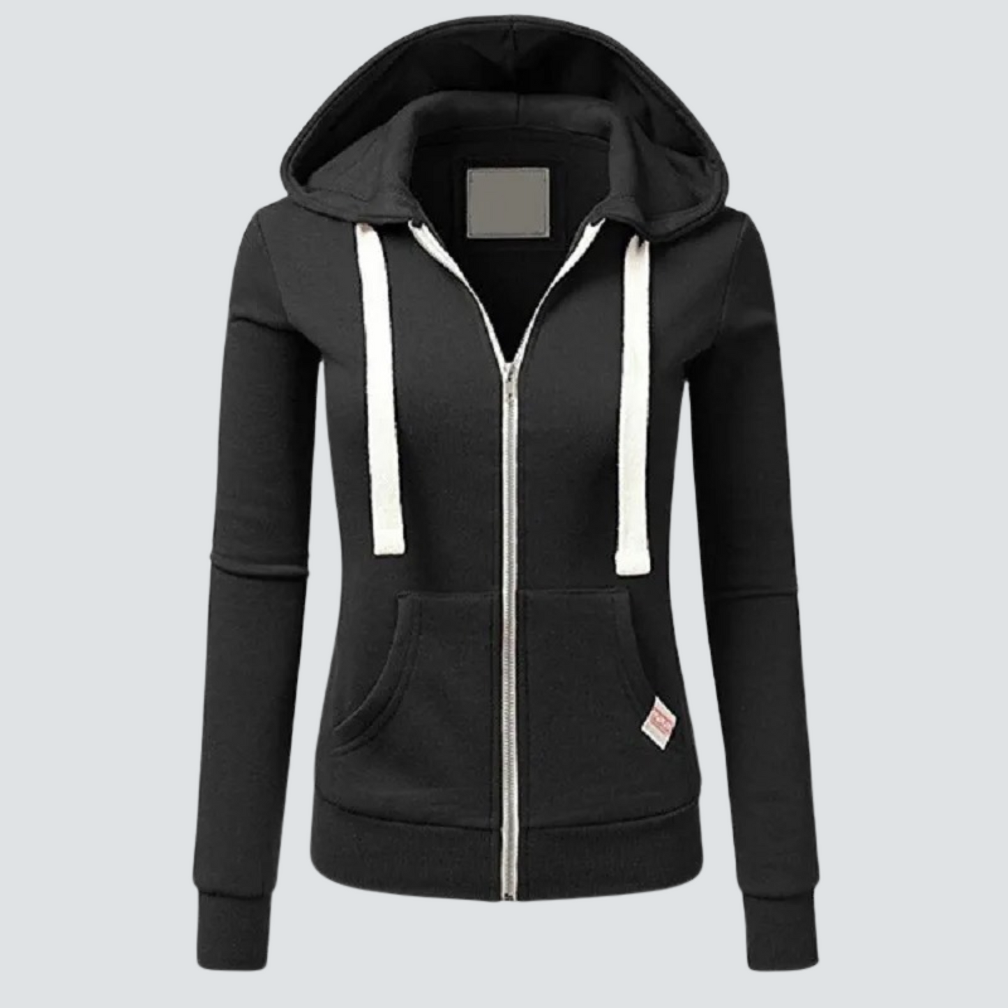 Women - Wool Hoodie - Zip-Up with Drawstring - Comfortable & Stylish Winter Wear