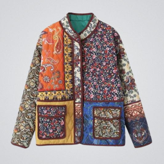 Vintage printed padded jacket